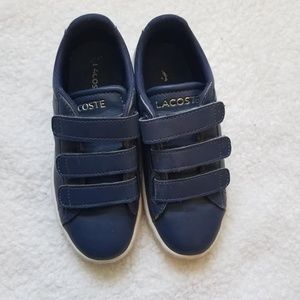 Lacoste Toddler Boy velcro leather shoes